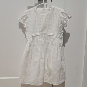 Elegant White Kids Formal Dress